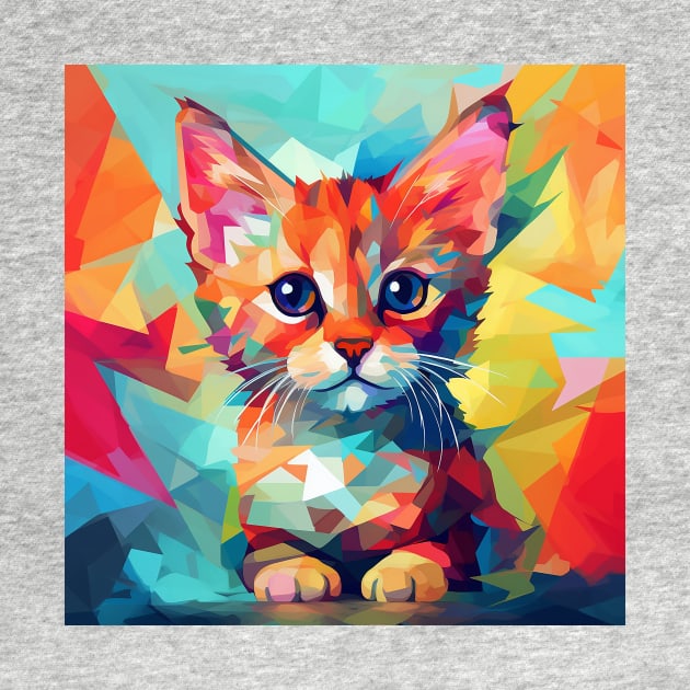 Colourful shapes kitty by Giorgi's